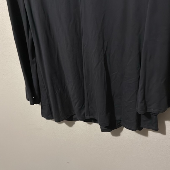 Eileen Fisher Black Blouse Small Professional Tencel Long Sleeve V Neck EUC - Picture 8 of 14